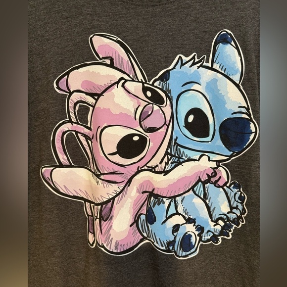 Disney Stitch and Angel Gray Short Sleeve T-Shirt Size XS - Picture 5 of 10